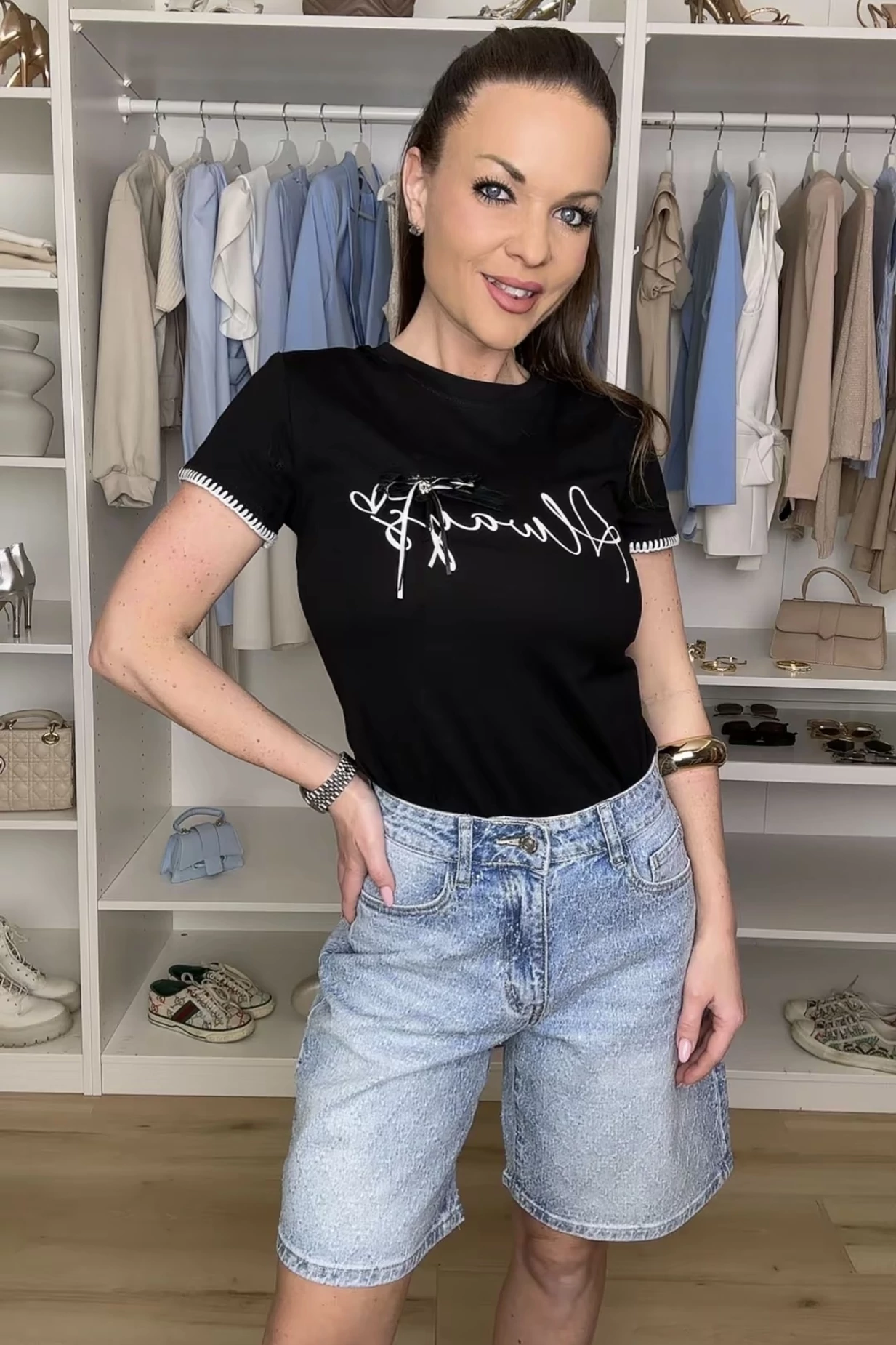 Magic pamut felső kitűzővel