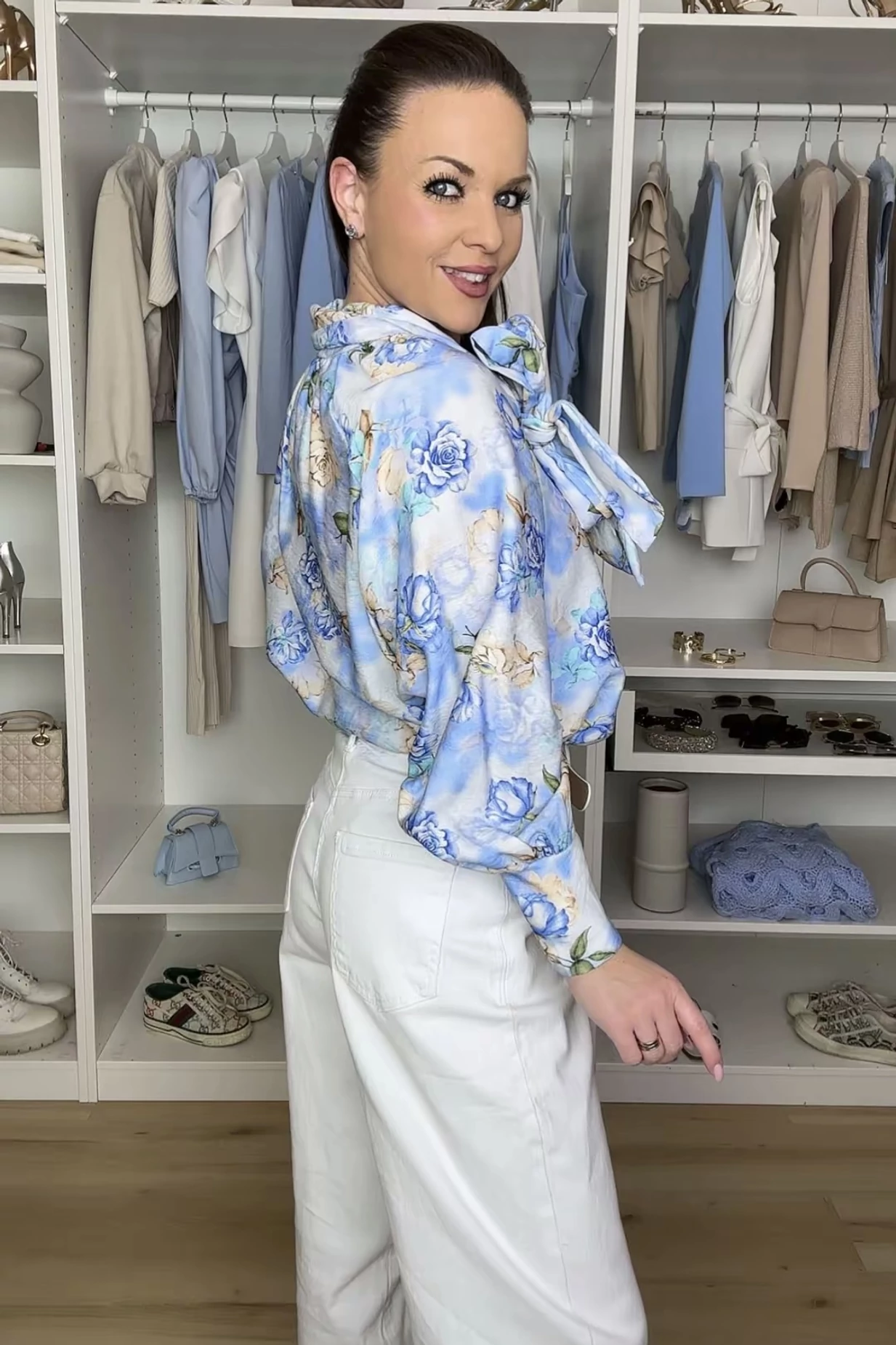 Camellia mintás blúz