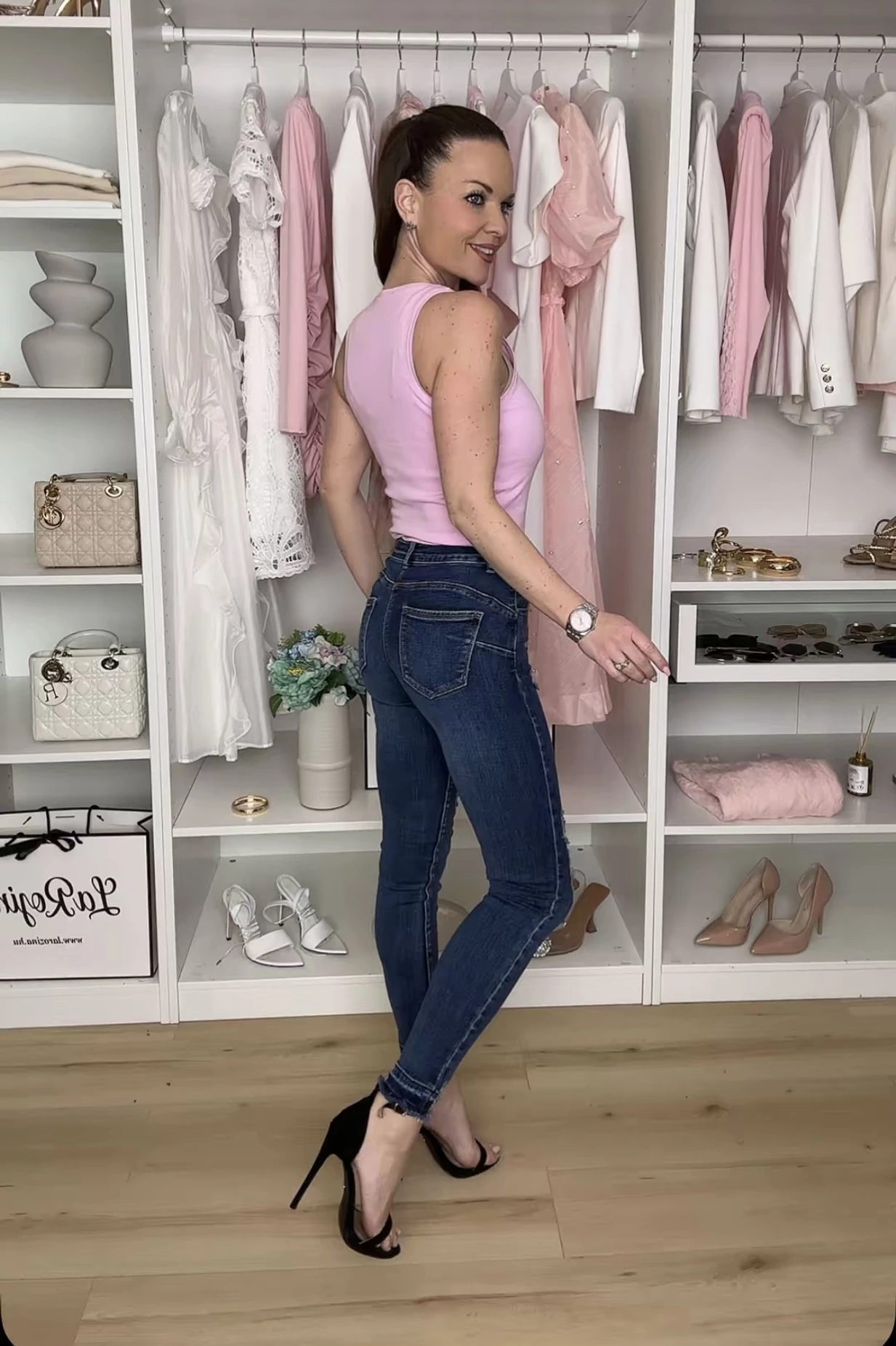 PUSH UP szaggatott skinny farmer