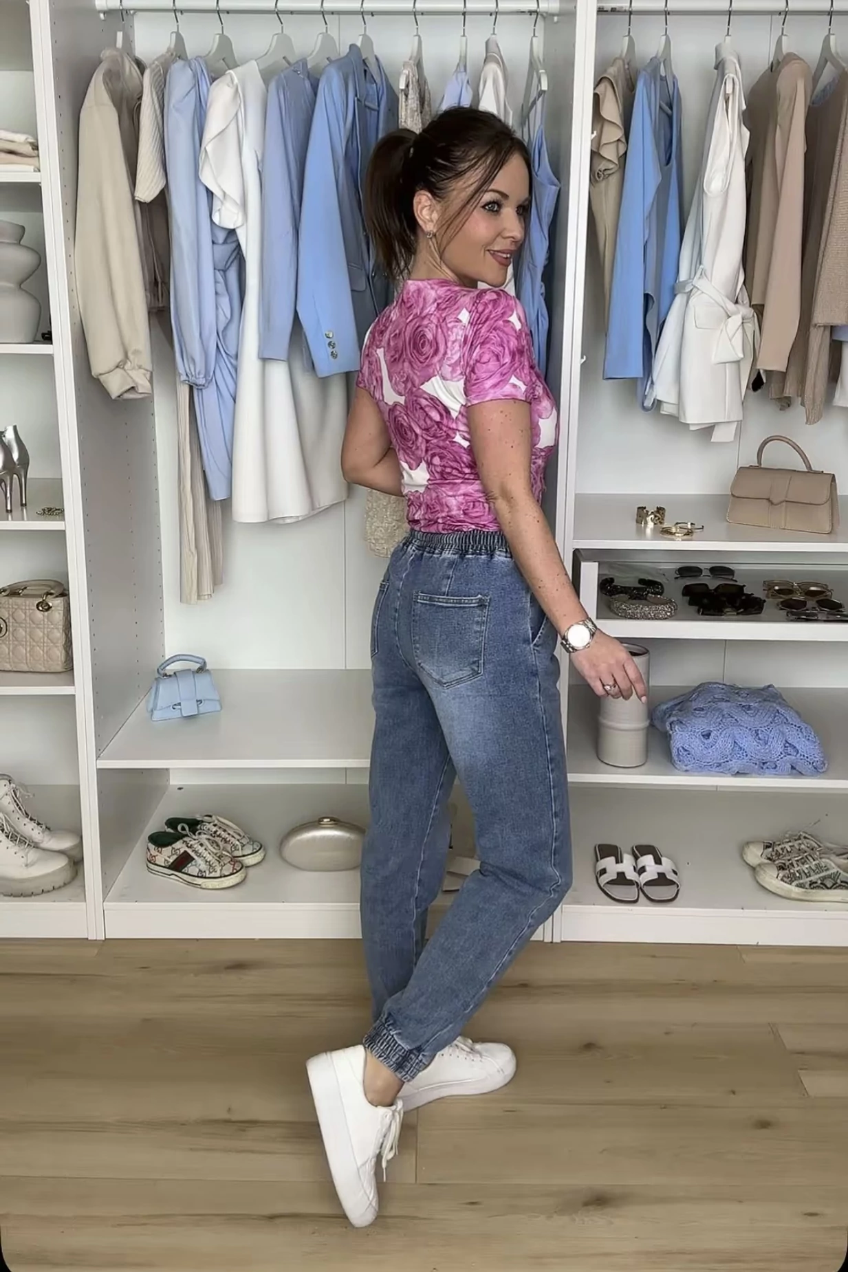 Gumis derekú farmernadrág