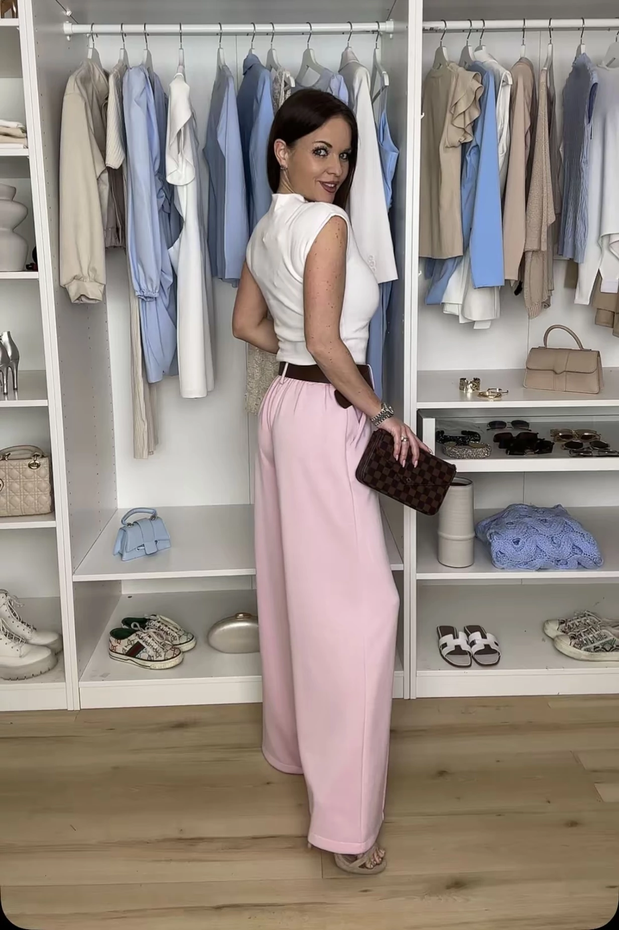 Soft pamut nadrág övvel