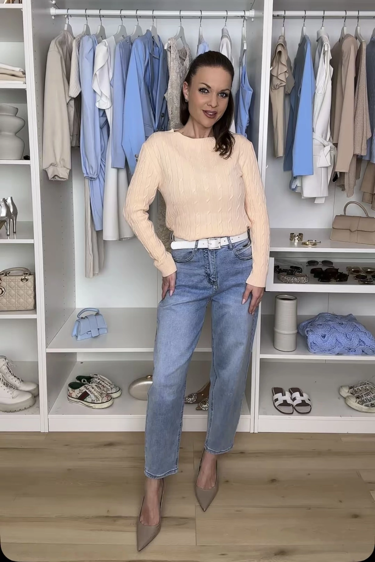 Miranda csavartmintás pulóver