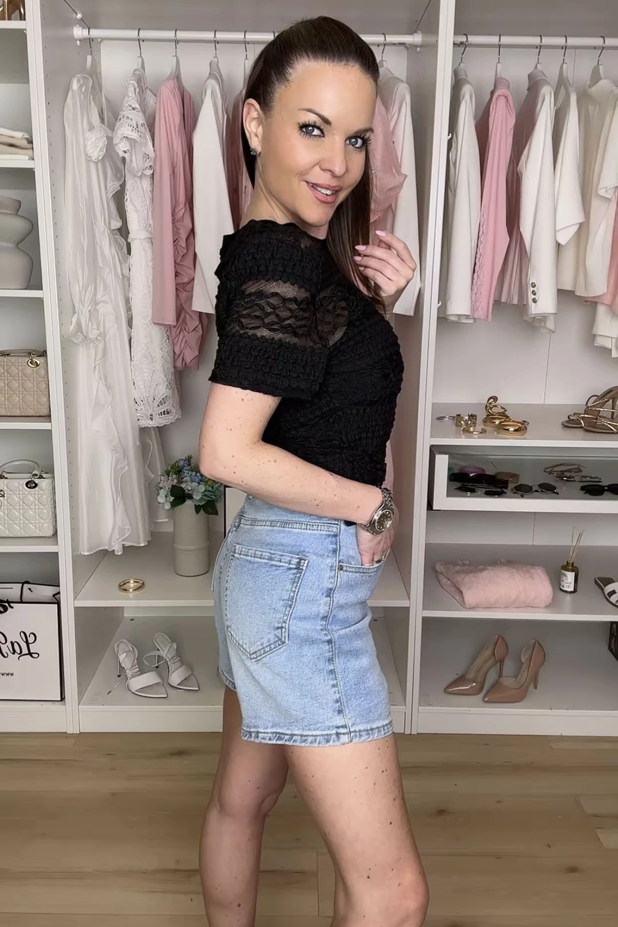 Spring különleges csipke felső