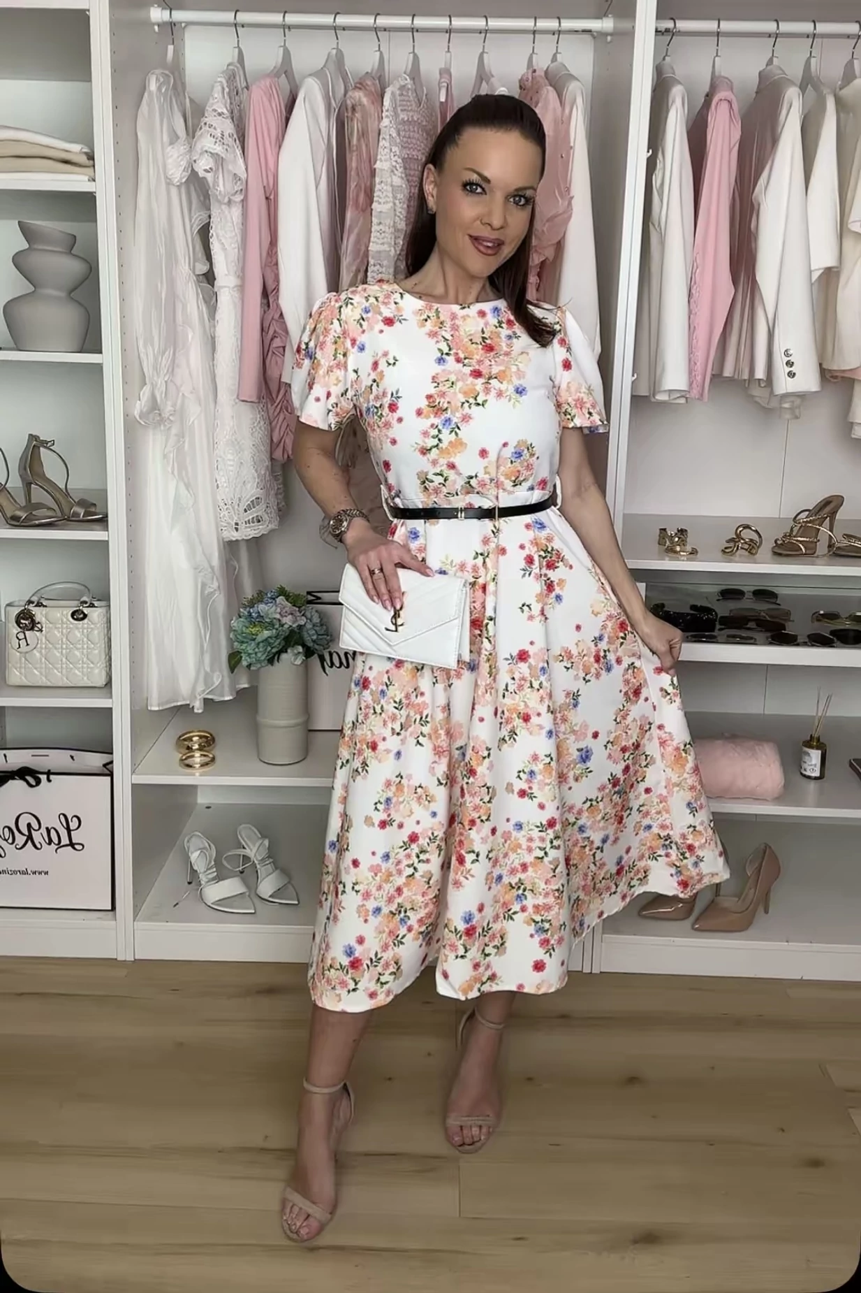 Lorena midi ruha - övvel